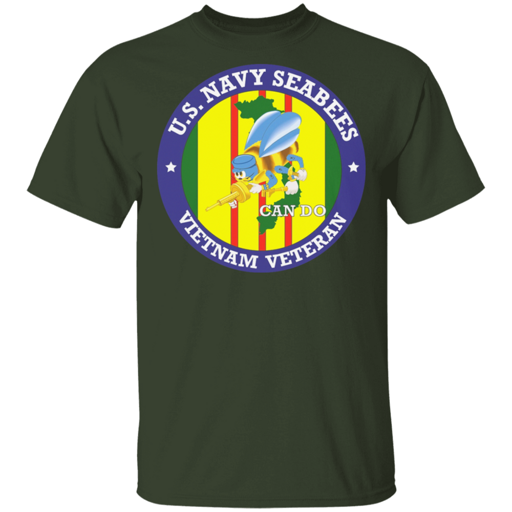 USN SEABEES CAN DO VIETNAM VET SHIRT
