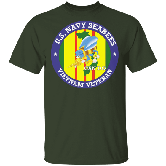 USN SEABEES CAN DO VIETNAM VET SHIRT