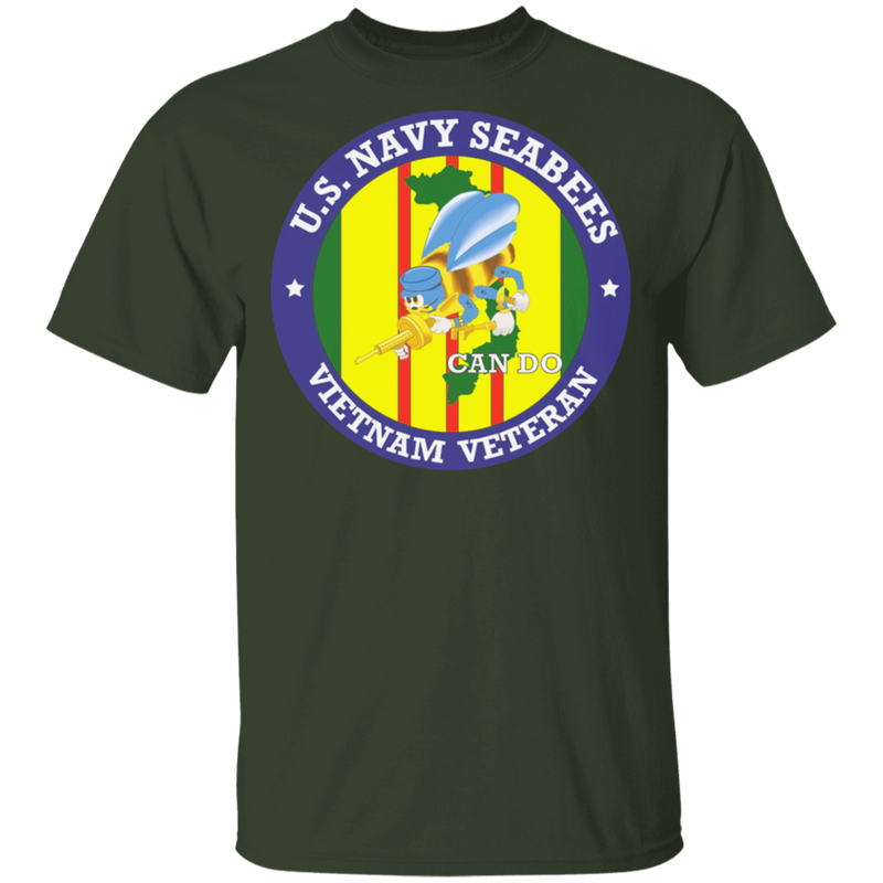 USN SEABEES CAN DO VIETNAM VET SHIRT