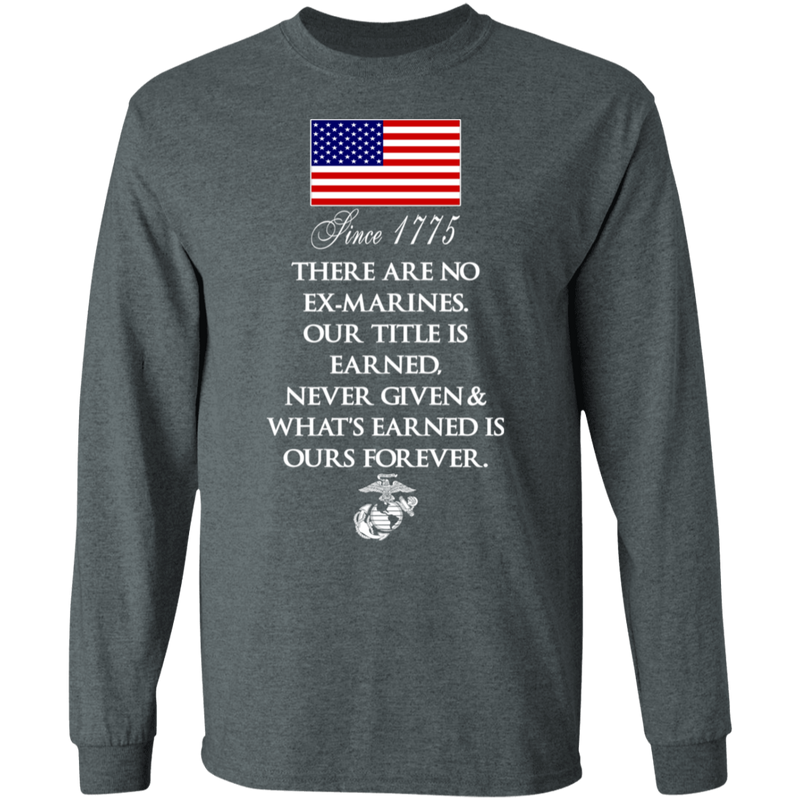 THERE'RE NO EX-MARINES SHIRT