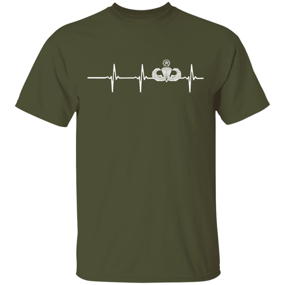 Master Parachutist Badge Heartbeat Shirt