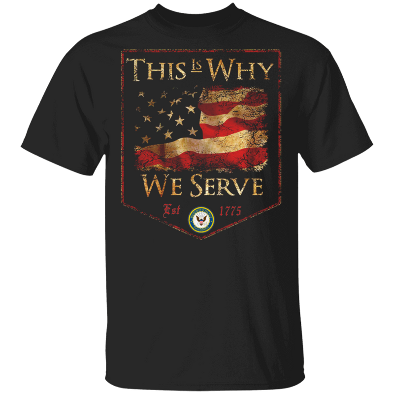 NAVY THIS IS WHY WE SERVED SHIRT