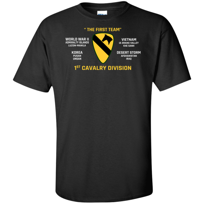 THE FIRST TEAM 1ST CAVALRY DIVISION SHIRT