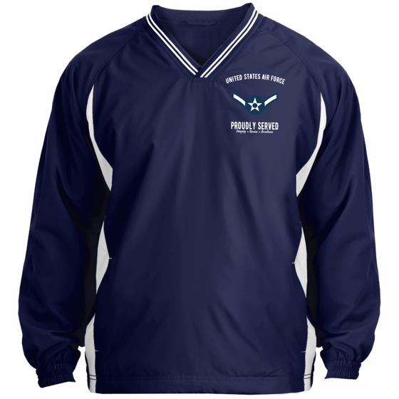 USAF RANK E2 EMBROIDERED WINDSHIRT JACKET POLO