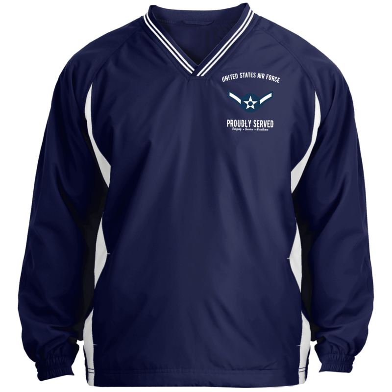 USAF RANK E2 EMBROIDERED WINDSHIRT JACKET POLO