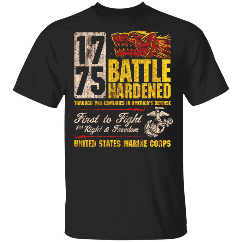1775 BATTLE HARDENED US MARINES CORPS SHIRT