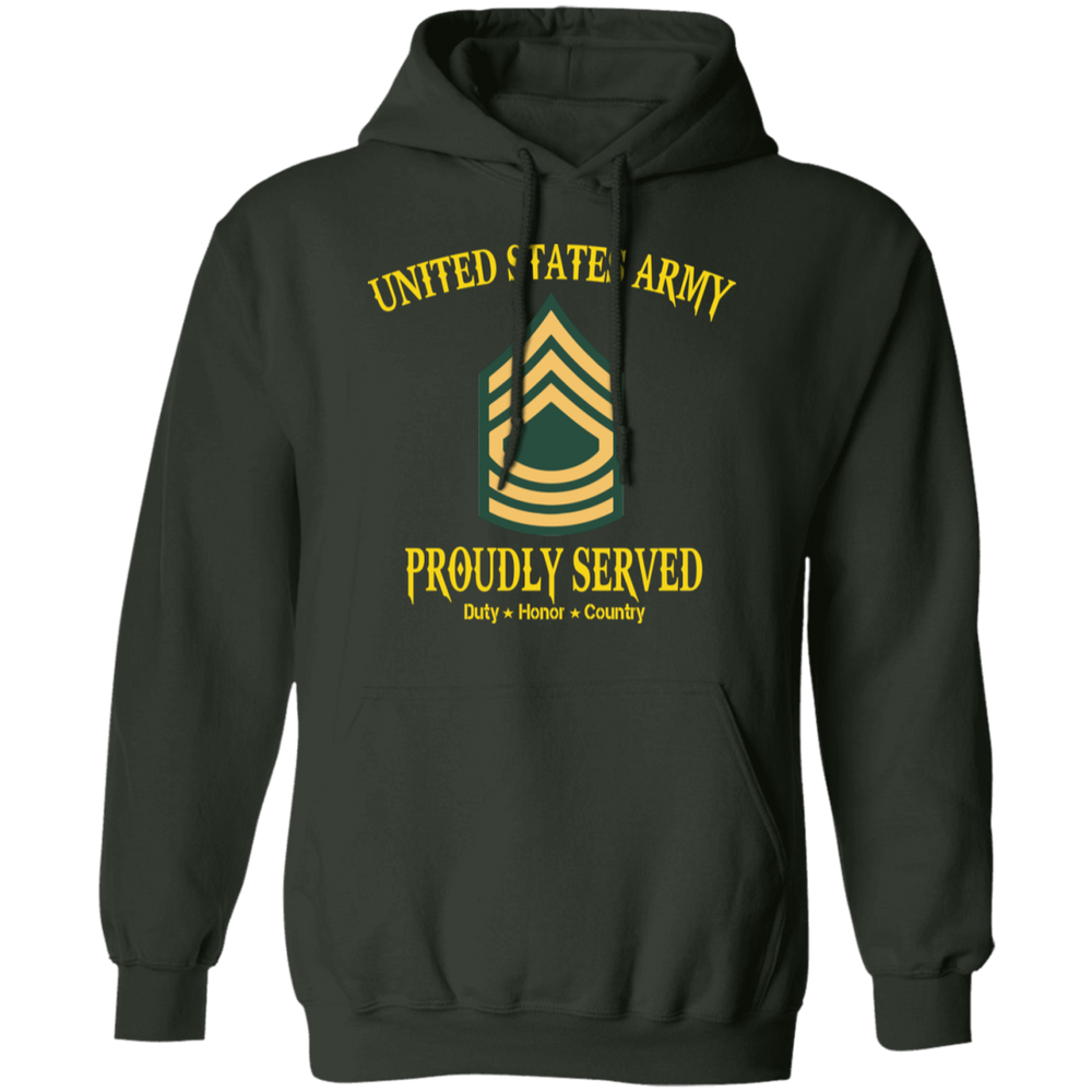 US ARMY MASTER SERGEANT E8 PROUDLY SERVED SHIRT