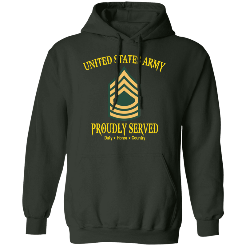 US ARMY MASTER SERGEANT E8 PROUDLY SERVED SHIRT