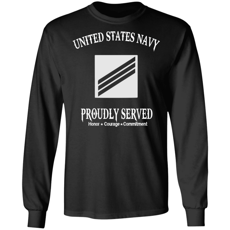 USN E3 SEAMAN PROUDLY SERVED SHIRT