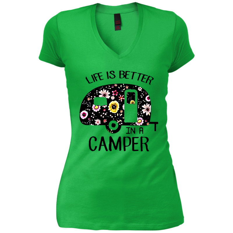Life is better in a camper flower shirt