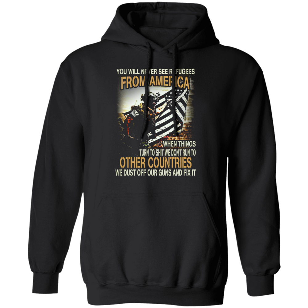 WE DUST OFF OUR GUN AND FIX IT SHIRT
