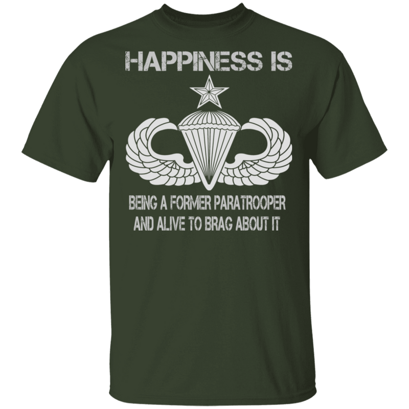 HAPPINESS IS SENIOR PARACHUTIST SHIRT