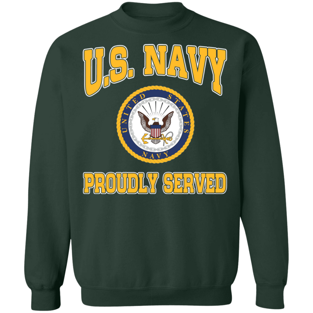 USN LOGO PROUDLY SERVED SHIRT