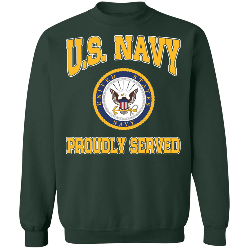 USN LOGO PROUDLY SERVED SHIRT
