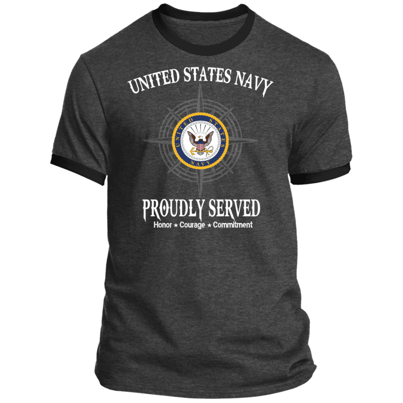 USN PROUDLY SERVED NAVY LOGO SHIRT