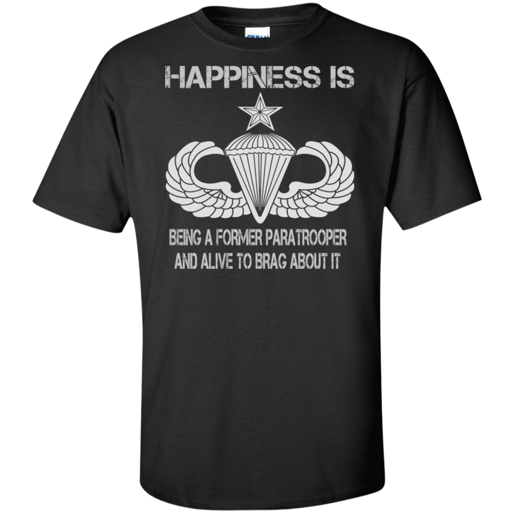 HAPPINESS IS SENIOR PARACHUTIST SHIRT