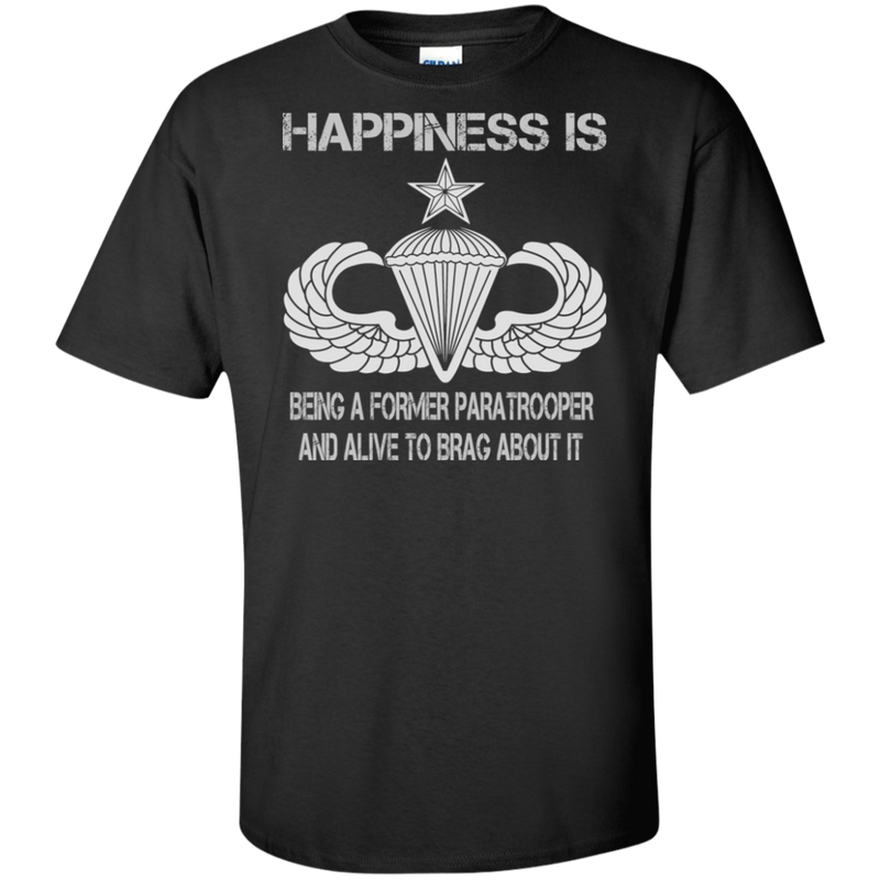 HAPPINESS IS SENIOR PARACHUTIST SHIRT