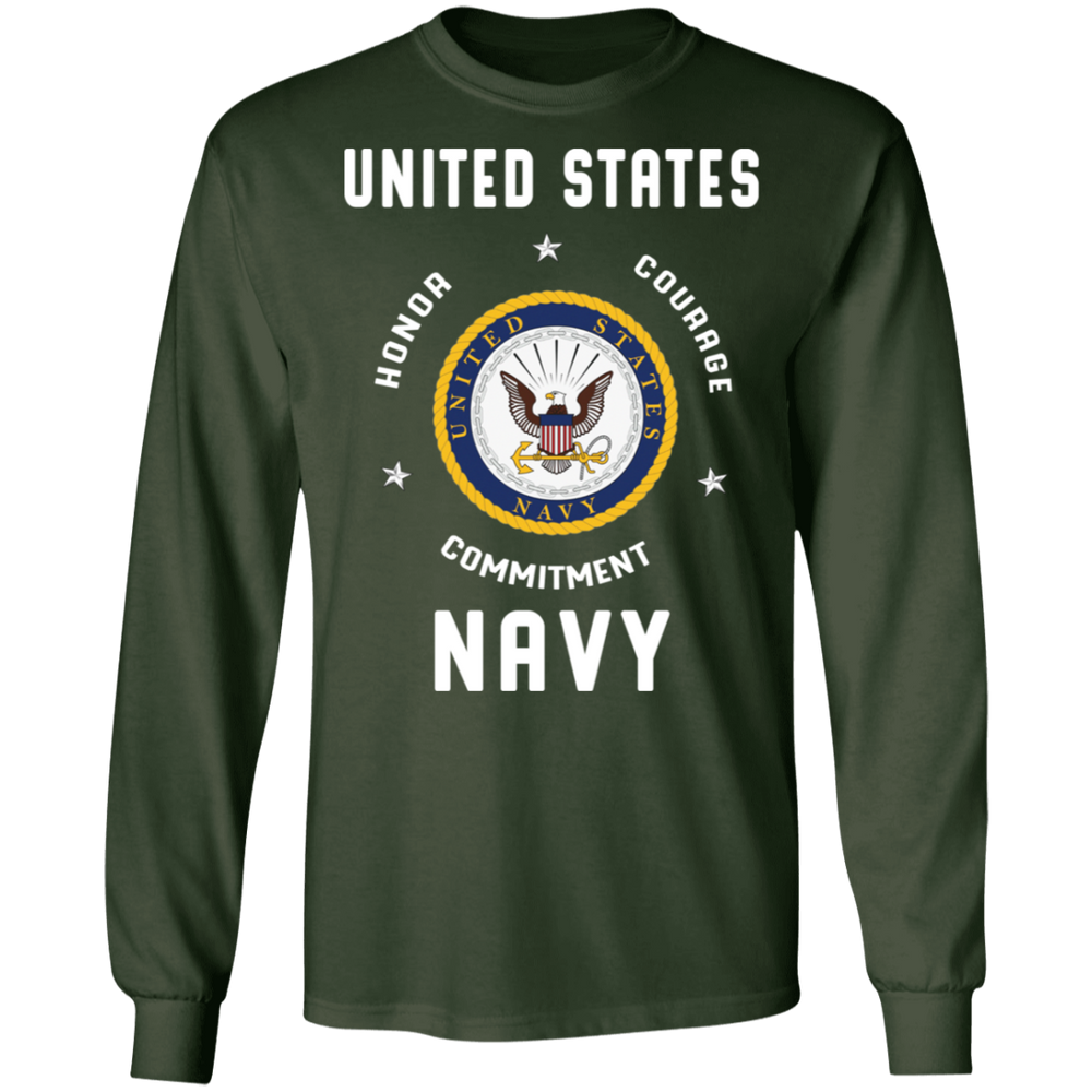 USN HONOR COURAGE COMMITMENT SHIRT