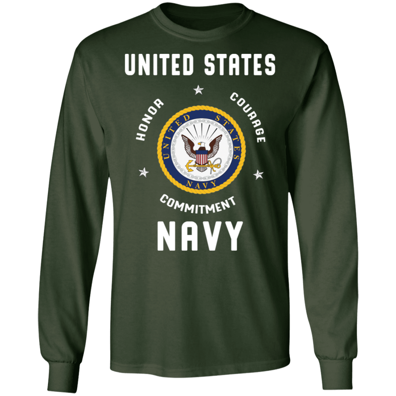 USN HONOR COURAGE COMMITMENT SHIRT