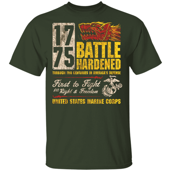 1775 BATTLE HARDENED US MARINES CORPS SHIRT