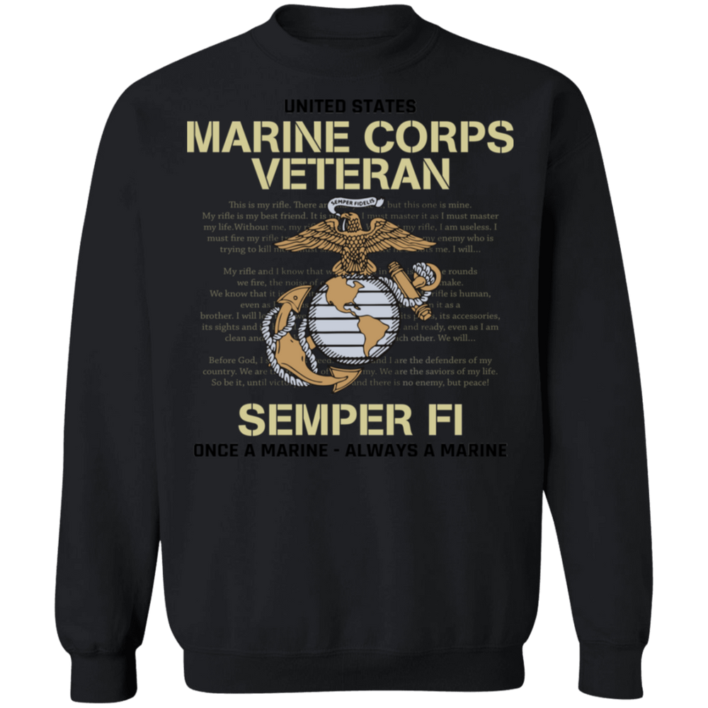 USMC SEMPER FI ONCE A MARINE ALWAYS A MARINE SHIRT