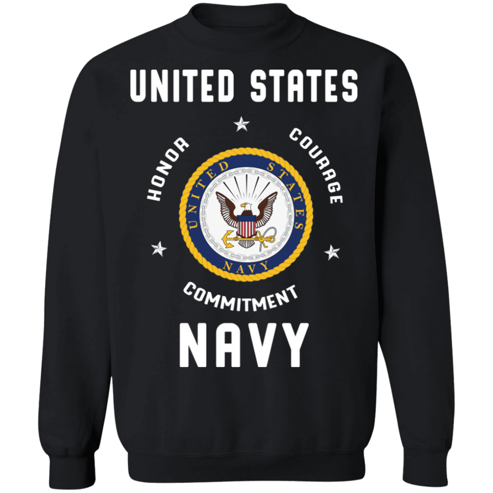 USN HONOR COURAGE COMMITMENT SHIRT