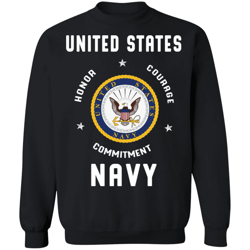 USN HONOR COURAGE COMMITMENT SHIRT