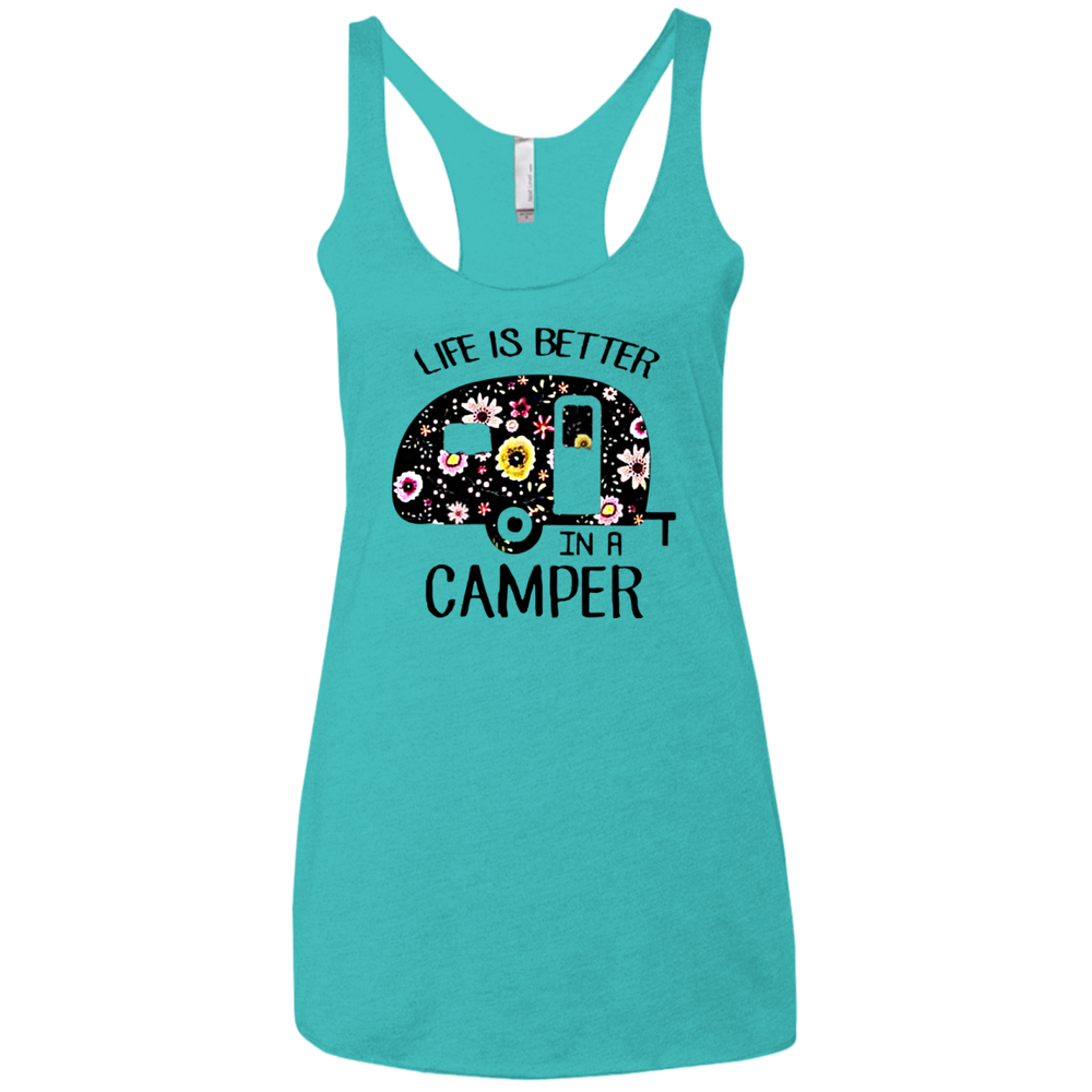 Life is better in a camper flower shirt