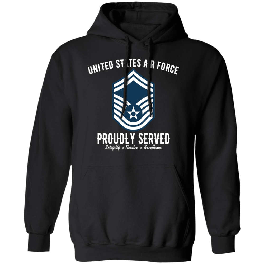 AIR FORCE PROUDLY SERVED E8 SHIRT