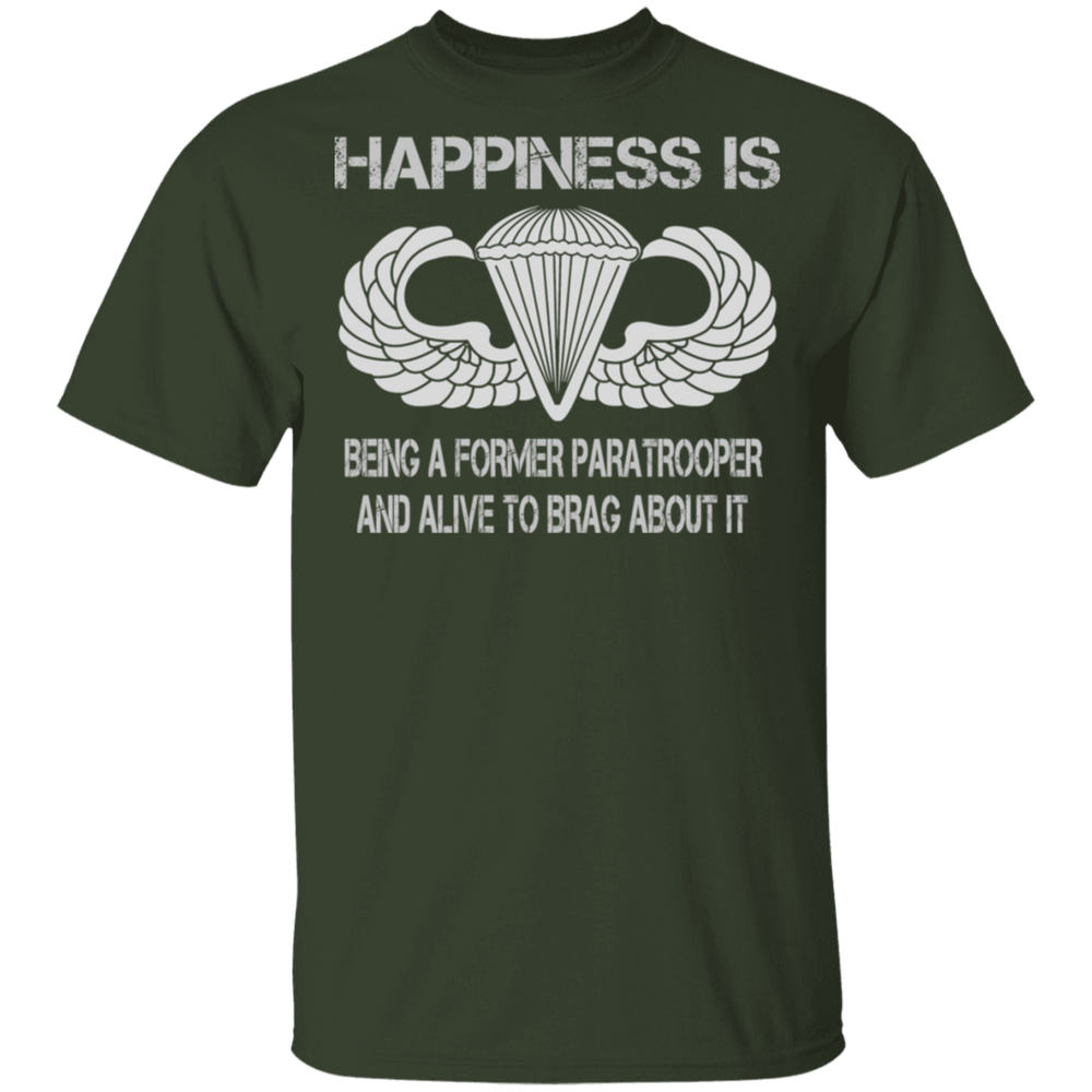 HAPPINESS IS BASIC PARACHUTIST SHIRT