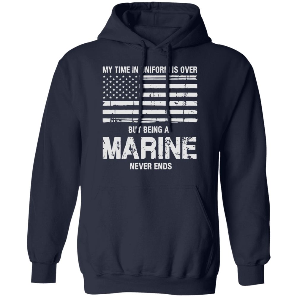 BEING AN MARINE NEVER ENDS SHIRT