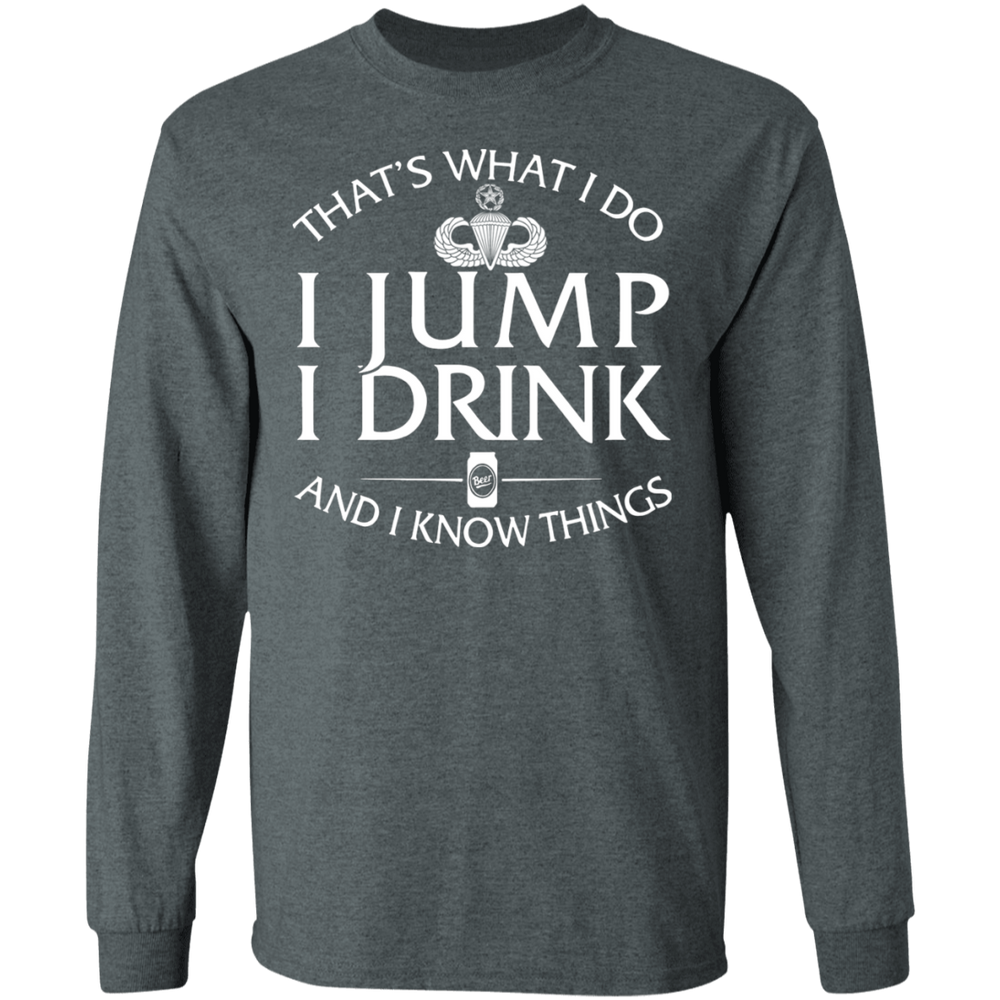 Master Parachutist Badge I Jump Drink Shirt