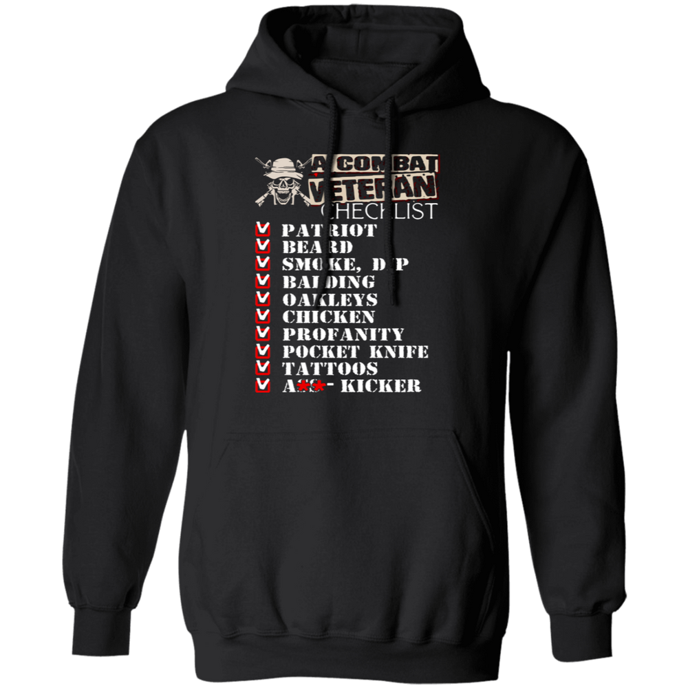 A COMBAT VETERAN CHECKLIST SHIRT