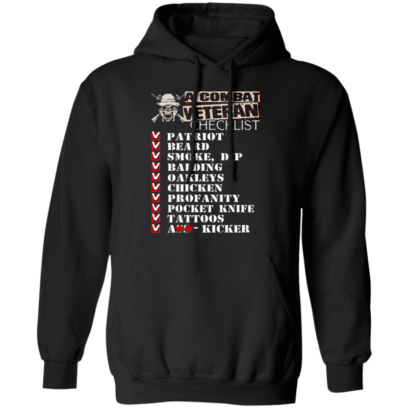 A COMBAT VETERAN CHECKLIST SHIRT