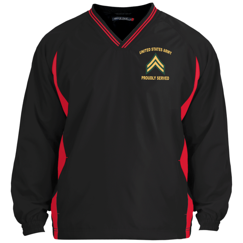 Army Proudly Served E4 - Corporal (CPL) windshirt jacket polo