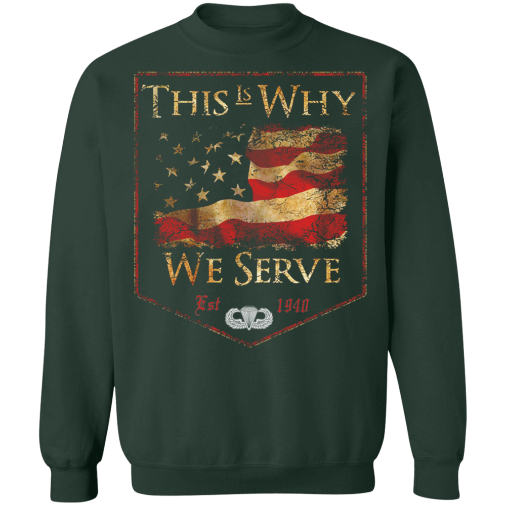 Basic Parachutist Badge This Is Why We Served Shirt