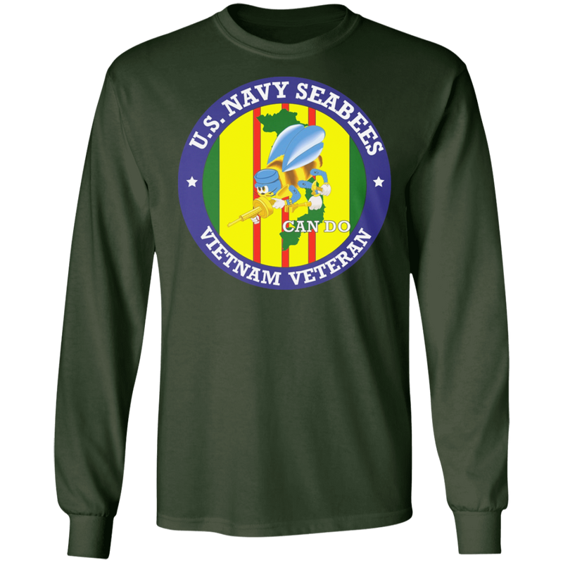USN SEABEES CAN DO VIETNAM VET SHIRT
