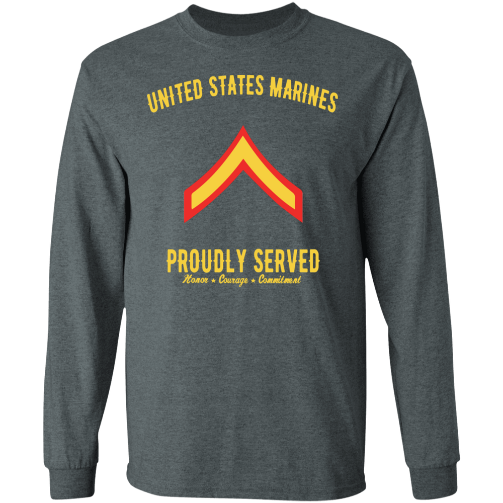 US MARINE PROUDLY SERVED E2 SHIRT
