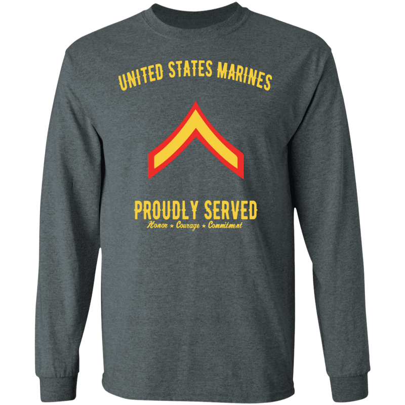 US MARINE PROUDLY SERVED E2 SHIRT