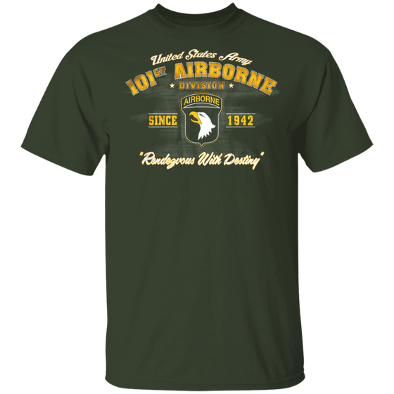101ST AIRBORNE SINCE 1942 RENDEZVOUS  WITH DESTINY SHIRT