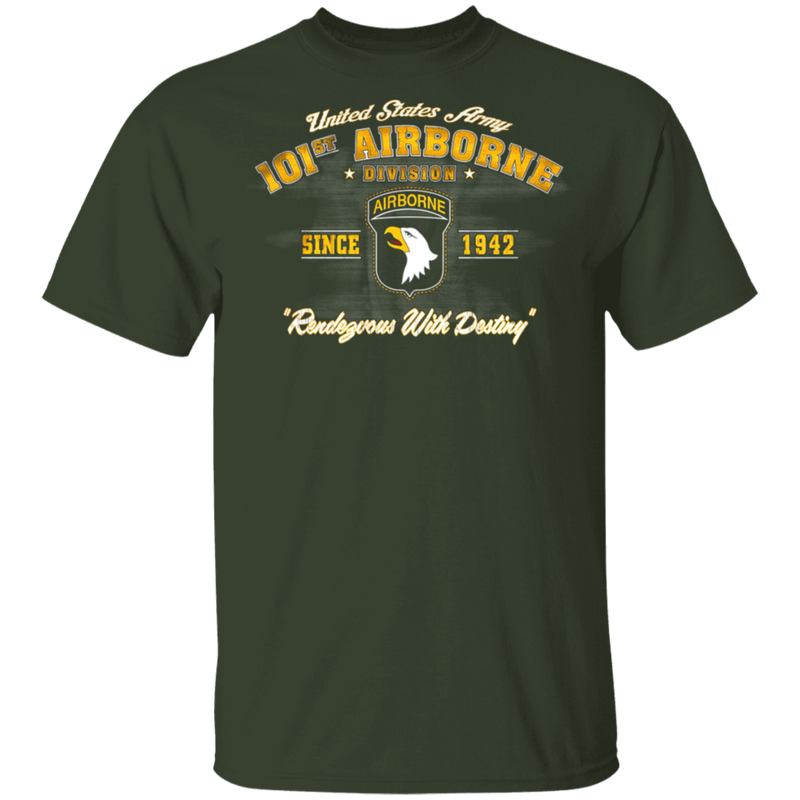 101ST AIRBORNE SINCE 1942 RENDEZVOUS  WITH DESTINY SHIRT