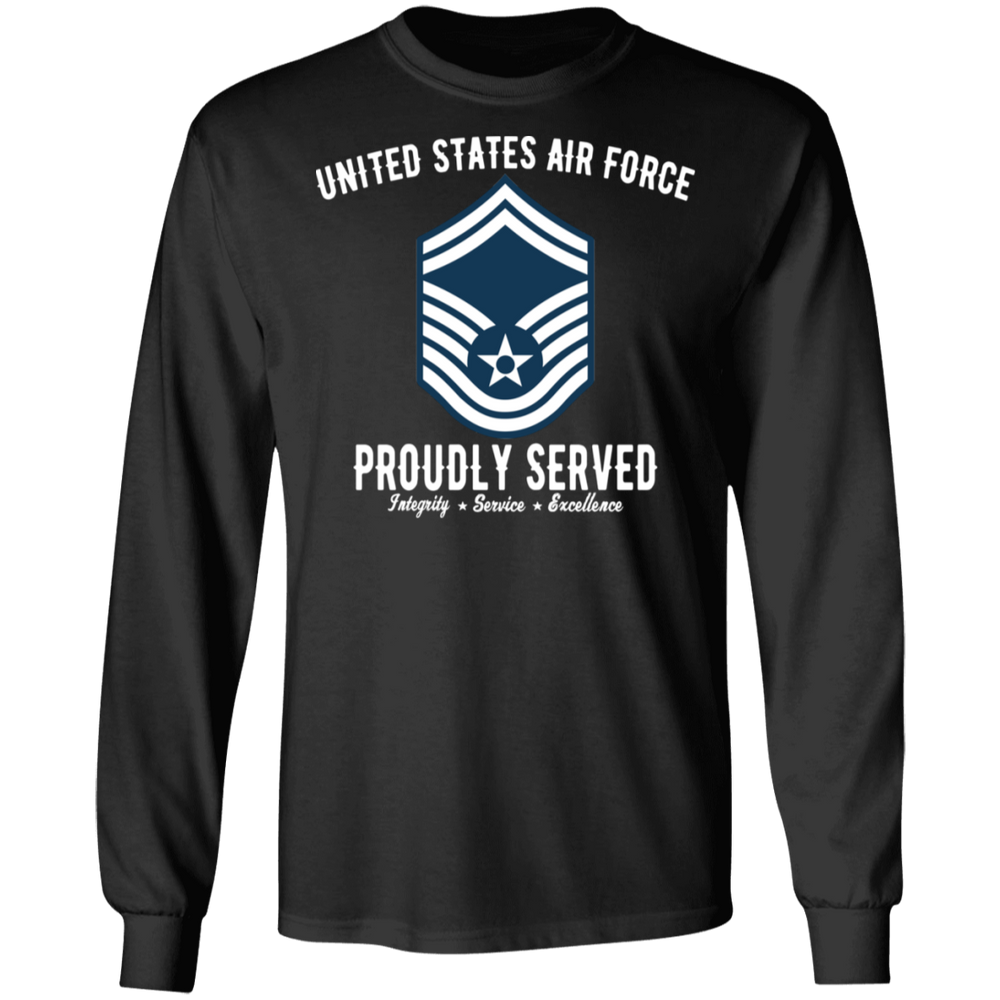 AIR FORCE PROUDLY SERVED E8 SHIRT