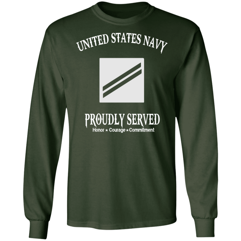 USN E2 SEAMAN APPRENTICE PROUDLY SERVED SHIRT