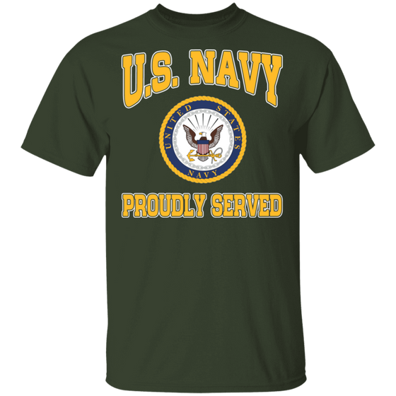 USN LOGO PROUDLY SERVED SHIRT
