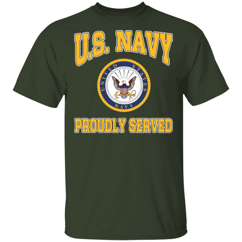 USN LOGO PROUDLY SERVED SHIRT