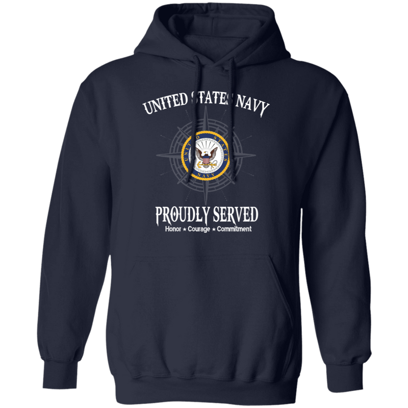 USN PROUDLY SERVED NAVY LOGO SHIRT