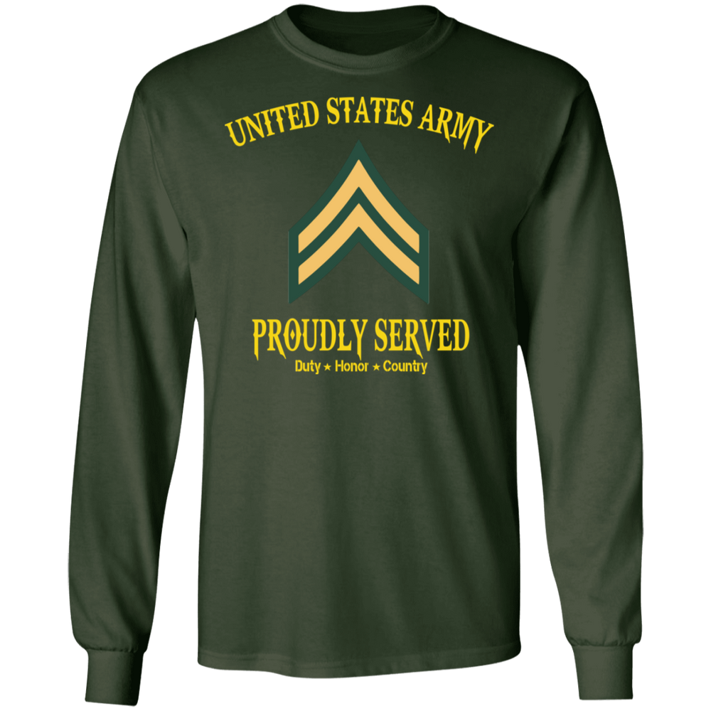 UNITED STATES ARMY E4 CPL PROUDLY SERVED