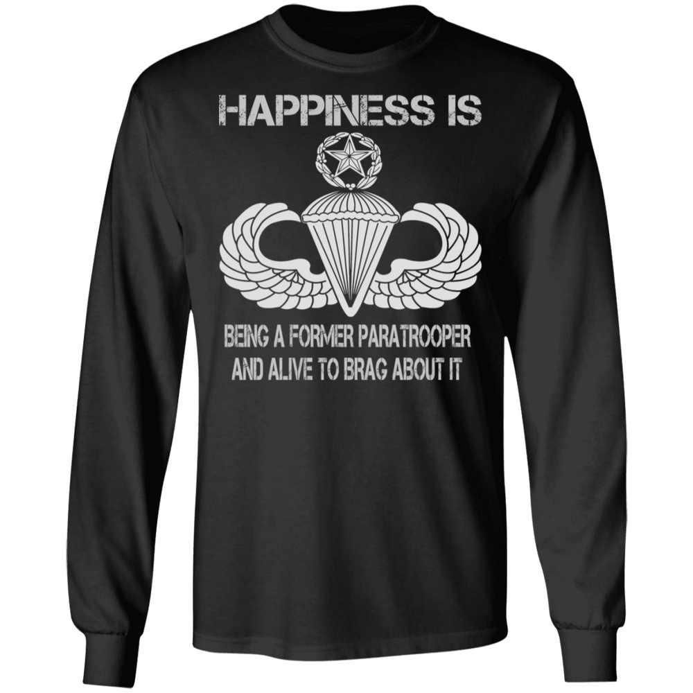HAPPINESS IS MASTER PARACHUTIST SHIRT