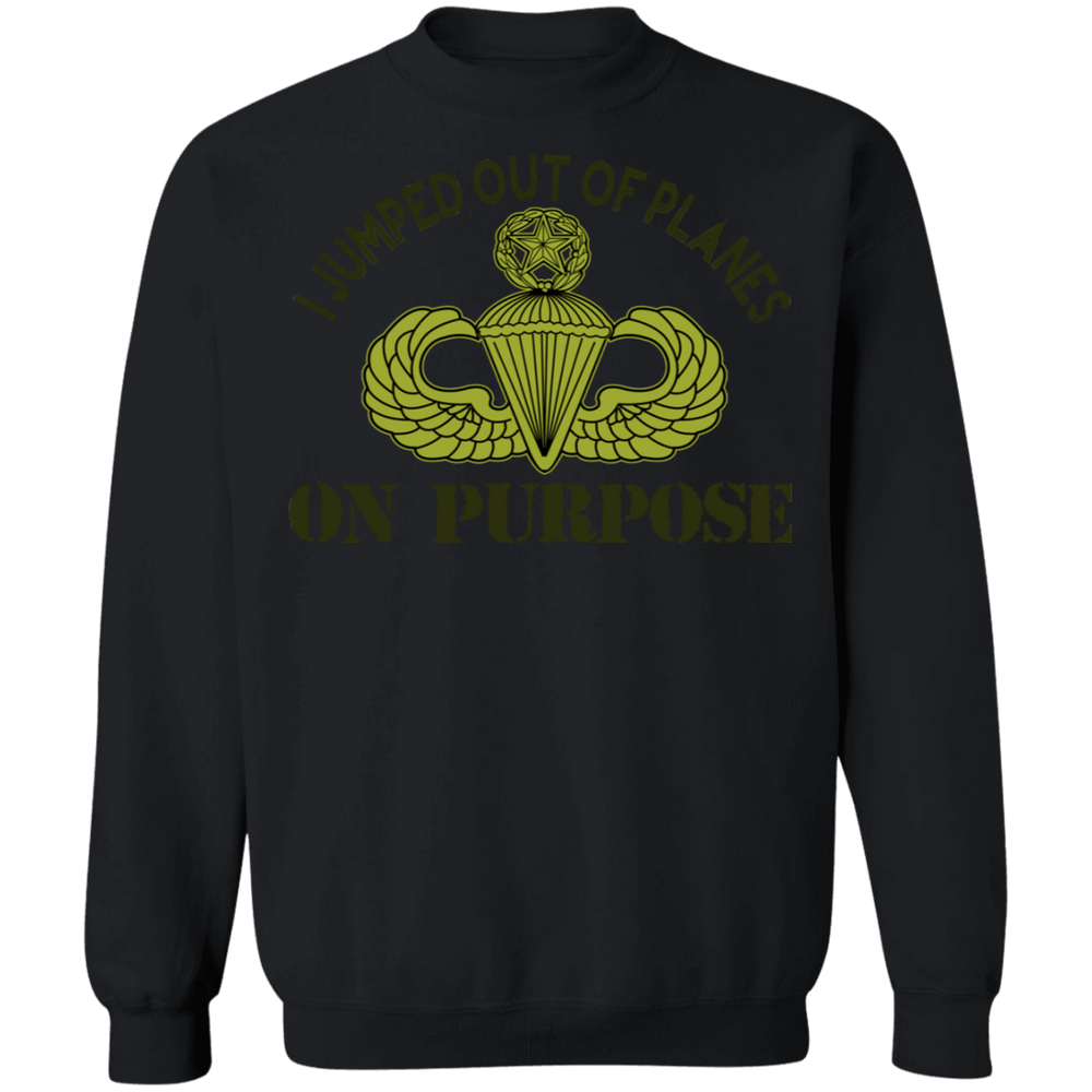 I JUMPED OUT OF PLANE ON PURPOSE MASTER PARACHUTIST SHIRT