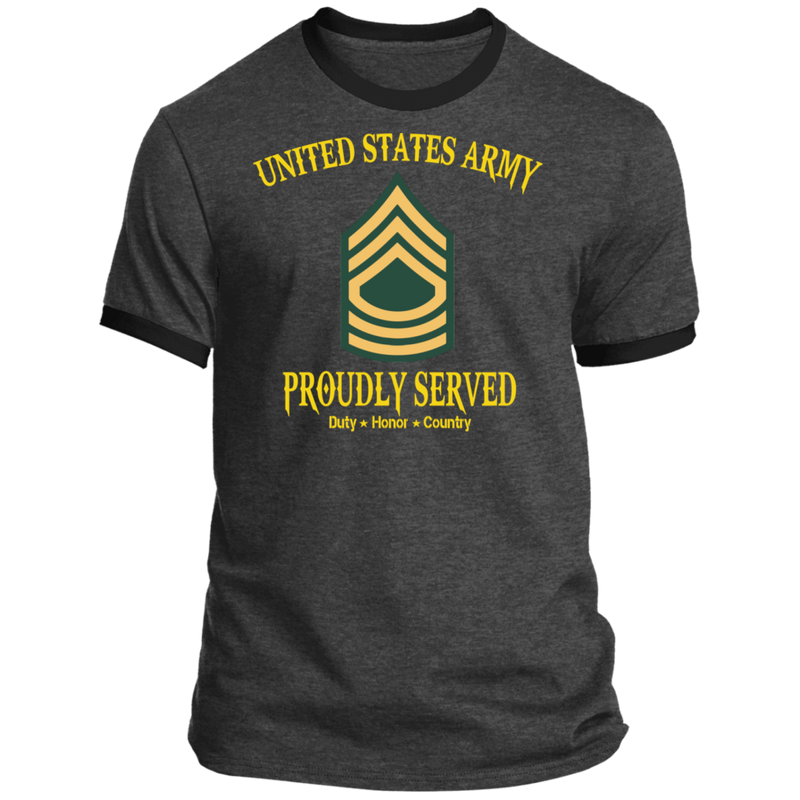 US ARMY MASTER SERGEANT E8 PROUDLY SERVED SHIRT